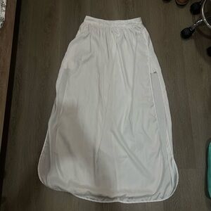 FARM Rio White Elastic-Waist Maxi Skirt